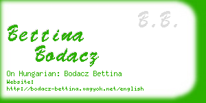 bettina bodacz business card